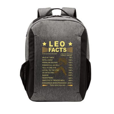 Leo Facts Zodiac Funny Leo Birthday Gift Tee Vector Backpack