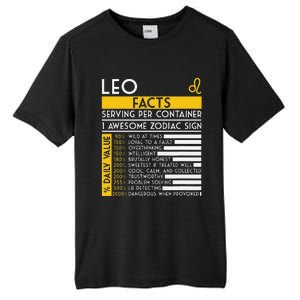 Leo Facts Zodiac Horoscope Funny Astrology Star Sign Tall Fusion ChromaSoft Performance T-Shirt