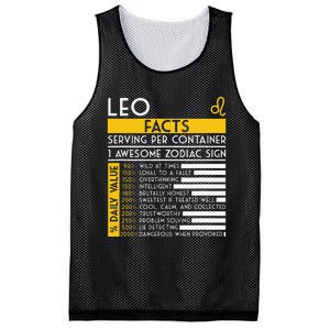 Leo Facts Zodiac Horoscope Funny Astrology Star Sign Mesh Reversible Basketball Jersey Tank