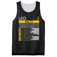 Leo Facts Zodiac Horoscope Funny Astrology Star Sign Mesh Reversible Basketball Jersey Tank