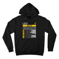 Leo Facts Zodiac Horoscope Funny Astrology Star Sign Tall Hoodie