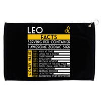 Leo Facts Zodiac Horoscope Funny Astrology Star Sign Grommeted Golf Towel