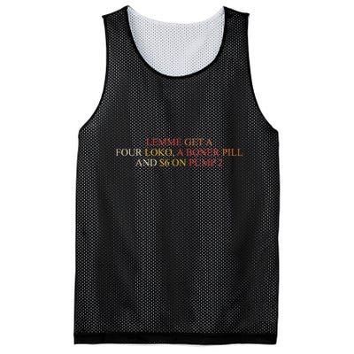 Lemme Get A Four Loko A Boner Pill Trucker Hat Mesh Reversible Basketball Jersey Tank