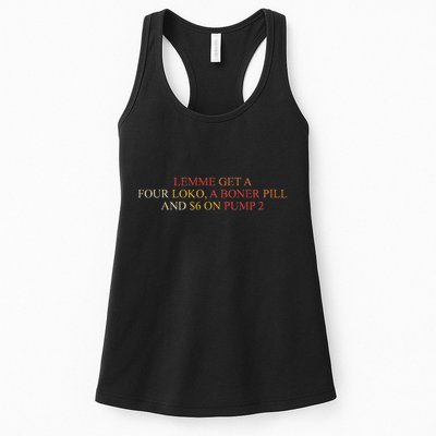 Lemme Get A Four Loko A Boner Pill Trucker Hat Womens Tank Top