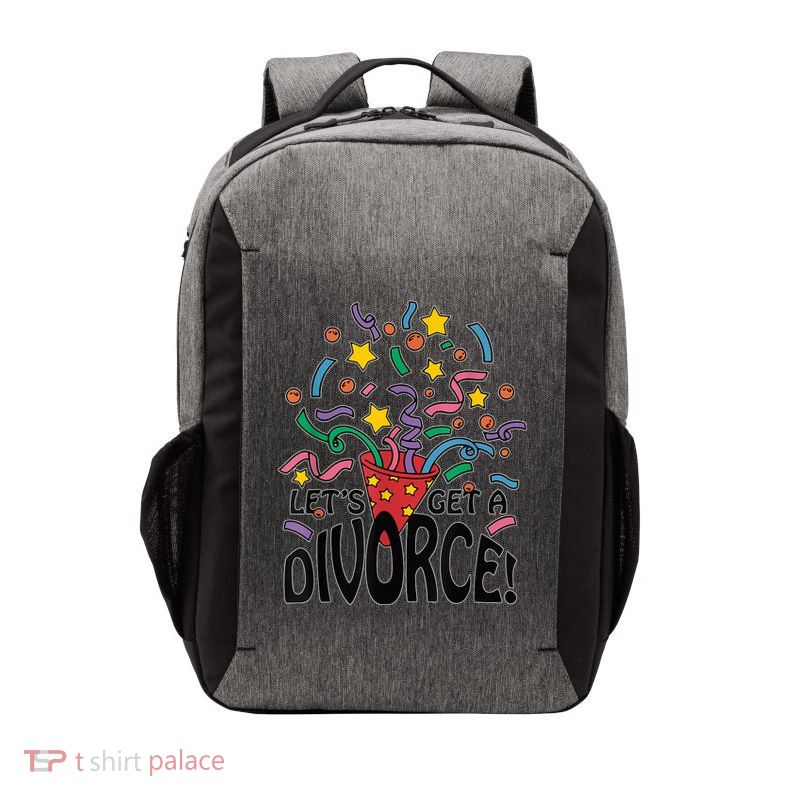 LetS Get A Divorce Vector Backpack