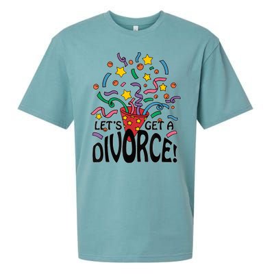 LetS Get A Divorce Sueded Cloud Jersey T-Shirt