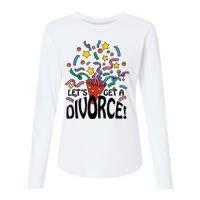 LetS Get A Divorce Womens Cotton Relaxed Long Sleeve T-Shirt