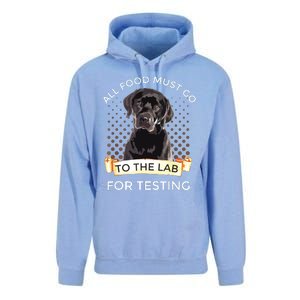 Labrador Gifts All Food Must Go To The Lab For Testing Unisex Surf Hoodie