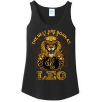 Lion graphic art July August Birthday design Leo Zodiac sign Ladies Essential Tank