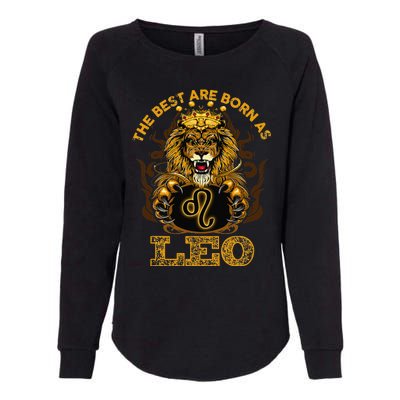 Lion graphic art July August Birthday design Leo Zodiac sign Womens California Wash Sweatshirt