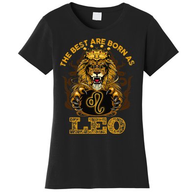 Lion graphic art July August Birthday design Leo Zodiac sign Women's T-Shirt