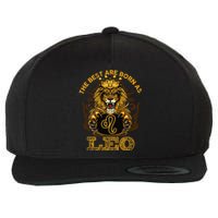 Lion graphic art July August Birthday design Leo Zodiac sign Wool Snapback Cap