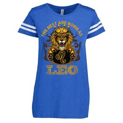 Lion graphic art July August Birthday design Leo Zodiac sign Enza Ladies Jersey Football T-Shirt