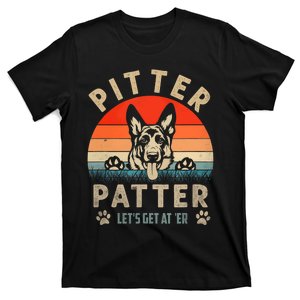 Lets Get At Er German Shepherd Pitter Funny Patter T-Shirt