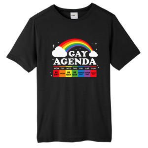 Lesbian Gay Agenda Rainbow LGBT Pride Month Funny LGBTQ Ally Tall Fusion ChromaSoft Performance T-Shirt