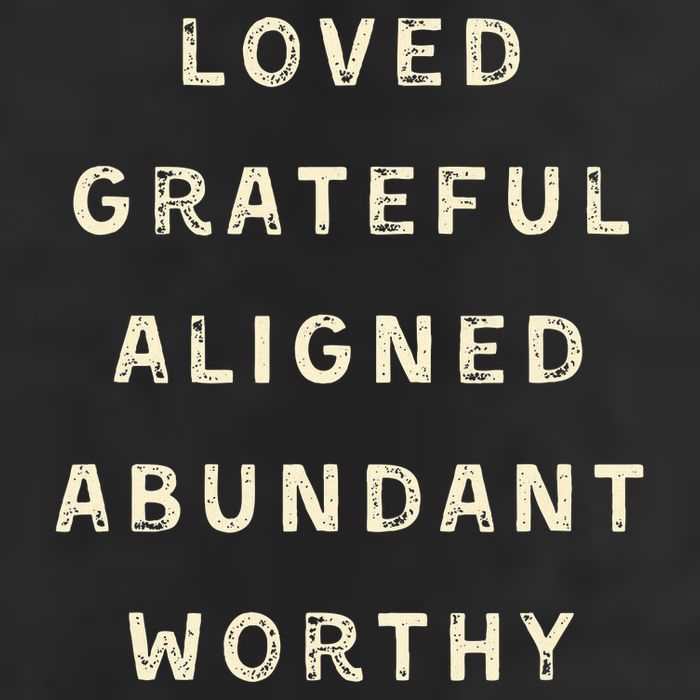 LOVED GRATEFUL ALIGNED ABUNDANT WORTHY AFFRIMATIONS POSITIVE Adult Drive Performance Visor