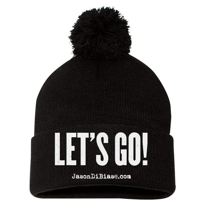 Let's Go and Grow Entrepreneur Jason DiBiase Pom Pom 12in Knit Beanie