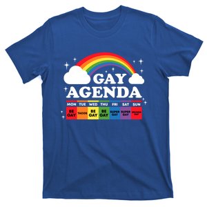 Lesbian Gay Agenda Rainbow Lgbt Pride Month Funny Lgbtq Ally Gift T-Shirt