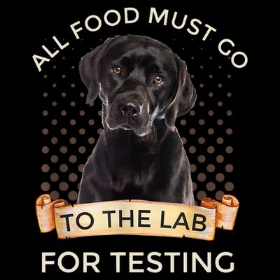 Labrador Gifts All Food Must Go To The Lab For Testing TShirt T-Shirt