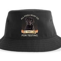 Labrador Gifts All Food Must Go To The Lab For Testing TShirt Sustainable Bucket Hat