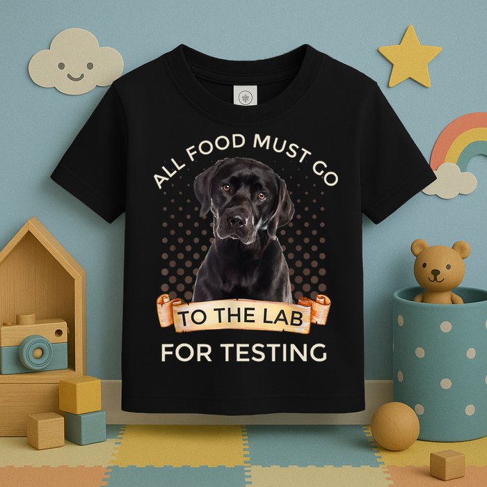 Labrador Gifts All Food Must Go To The Lab For Testing TShirt Toddler T-Shirt