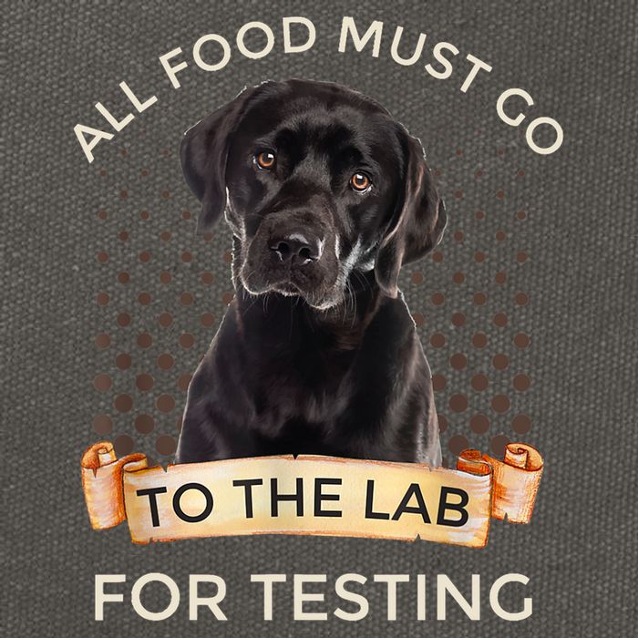 Labrador Gifts All Food Must Go To The Lab For Testing TShirt Cotton Canvas Backpack