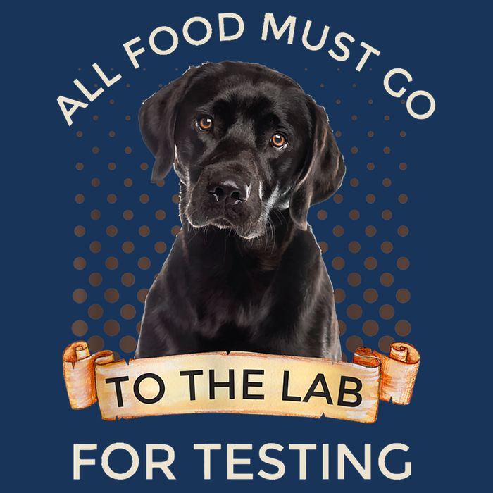 Labrador Gifts All Food Must Go To The Lab For Testing TShirt Infant Baby Jersey Bodysuit