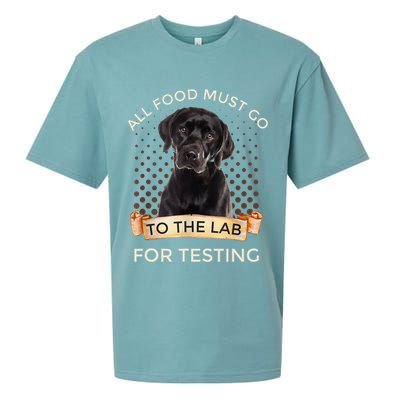 Labrador Gifts All Food Must Go To The Lab For Testing TShirt Sueded Cloud Jersey T-Shirt