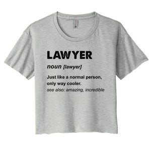 Lawyer Gift And Funny Gift Lawyer Gift Blue Small Women's Crop Top Tee