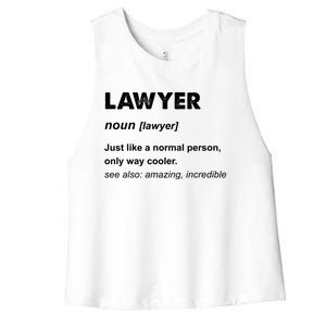 Lawyer Gift And Funny Gift Lawyer Gift Blue Small Women's Racerback Cropped Tank