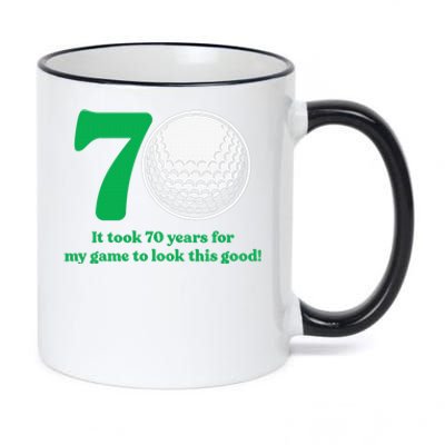 Legendary Golfers Are Born In 1952 70th Birthday Golf Gifts 11oz Black Color Changing Mug