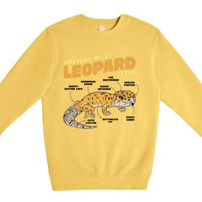 Leopard Gecko Anatomy Premium Crewneck Sweatshirt