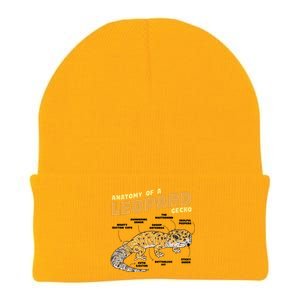 Leopard Gecko Anatomy Knit Cap Winter Beanie