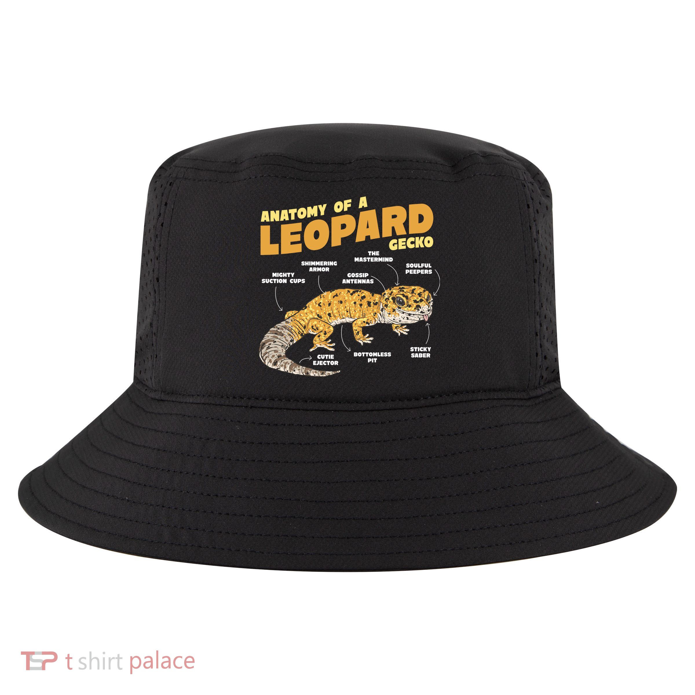 Leopard Gecko Anatomy Cool Comfort Performance Bucket Hat