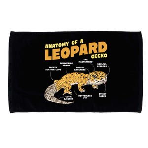 Leopard Gecko Anatomy Microfiber Hand Towel