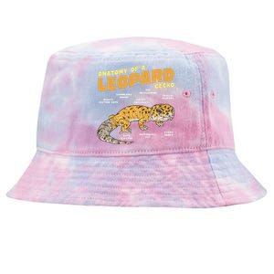 Leopard Gecko Anatomy Tie-Dyed Bucket Hat