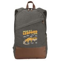 Leopard Gecko Anatomy Cotton Canvas Backpack