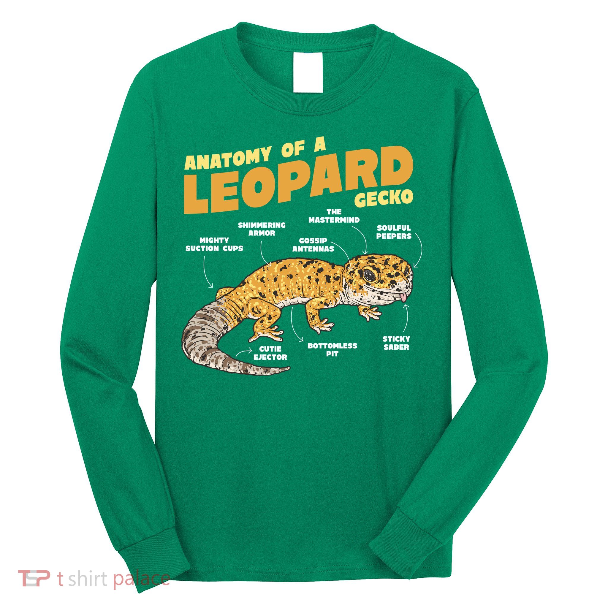 Leopard Gecko Anatomy Long Sleeve Shirt