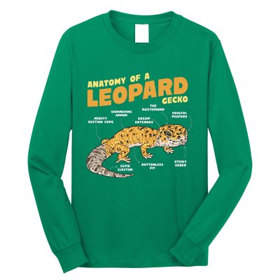 Leopard Gecko Anatomy Long Sleeve Shirt