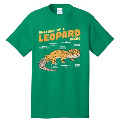 Leopard Gecko Anatomy Tall T-Shirt