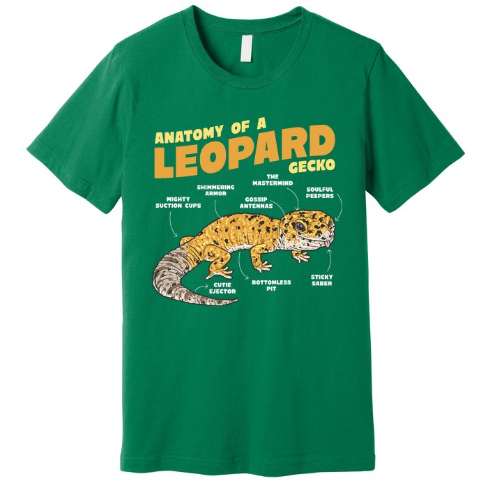 Leopard Gecko Anatomy Premium T-Shirt