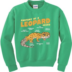 Leopard Gecko Anatomy Kids Sweatshirt