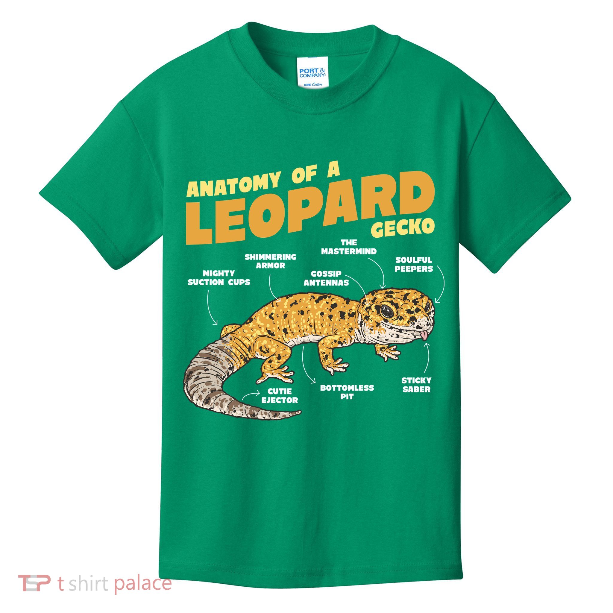 Leopard Gecko Anatomy Kids T-Shirt