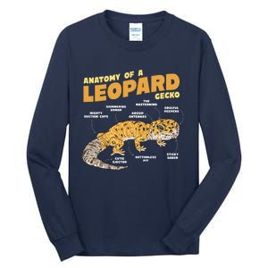 Leopard Gecko Anatomy Tall Long Sleeve T-Shirt