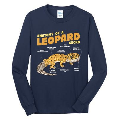 Leopard Gecko Anatomy Tall Long Sleeve T-Shirt