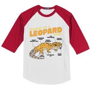 Leopard Gecko Anatomy Kids Colorblock Raglan Jersey