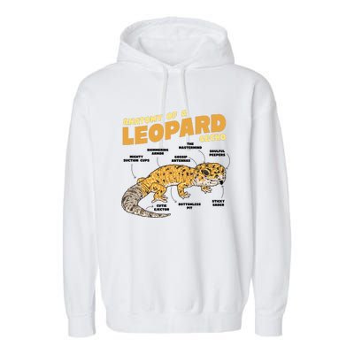 Leopard Gecko Anatomy Garment-Dyed Fleece Hoodie