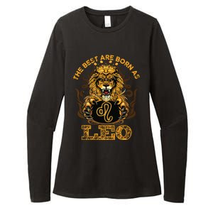 Lion Graphic Art July August Birthday Design Leo Zodiac Sign Womens CVC Long Sleeve Shirt