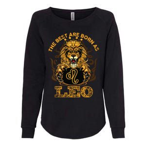 Lion Graphic Art July August Birthday Design Leo Zodiac Sign Womens California Wash Sweatshirt