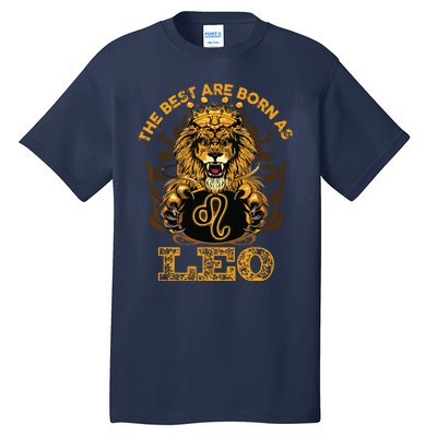 Lion Graphic Art July August Birthday Design Leo Zodiac Sign Tall T-Shirt